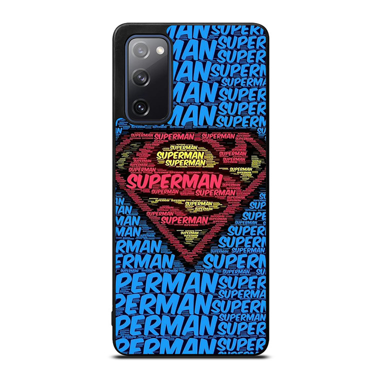 SUPERMAN TYPOGRAPHY LOGO Samsung Galaxy S20 FE Case Cover