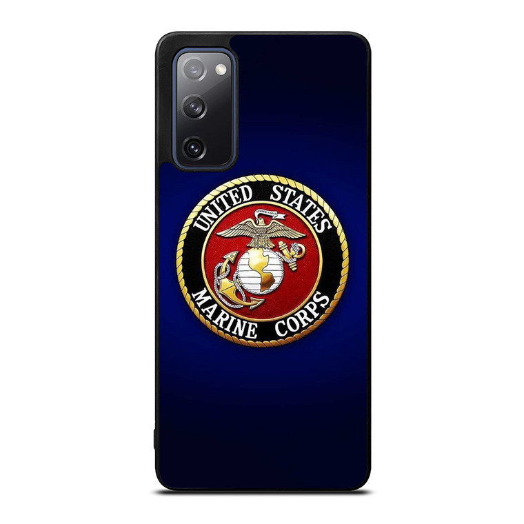 UNITED STATES US MARINE CORPS LOGO BLUE Samsung Galaxy S20 FE Case Cover