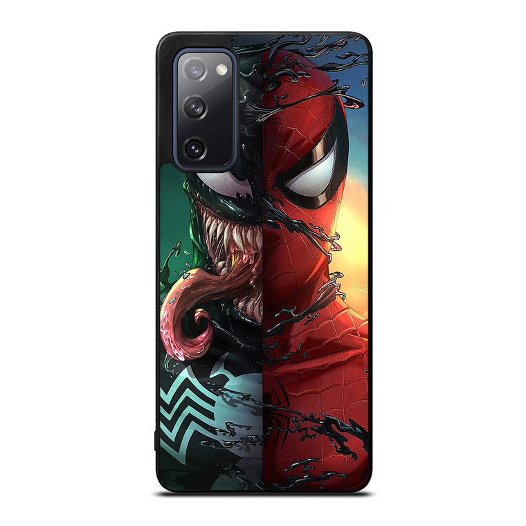 VENOM V SPIDERMAN FACE SUPERHERO MARVEL COMICS Samsung Galaxy S20 FE Case Cover