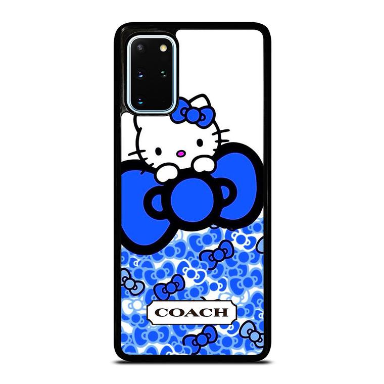 COACH NEW YORK LOGO HELLO KITTY BLUE TIE BOW Samsung Galaxy S20 Plus Case Cover