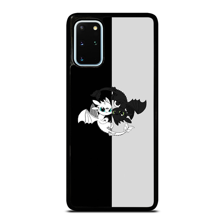 TOOTHLESS AND LIGHT FURY YIN YANG Samsung Galaxy S20 Plus Case Cover