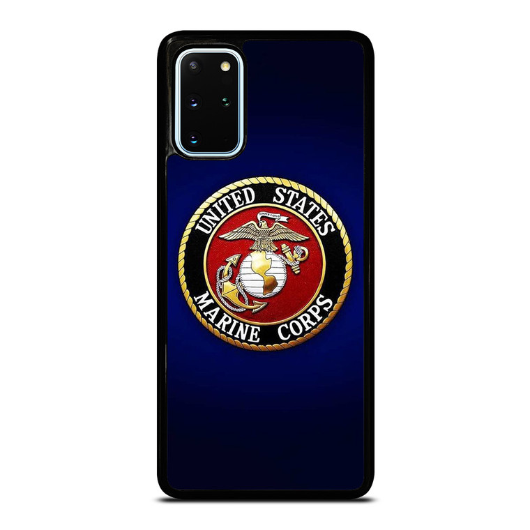 UNITED STATES US MARINE CORPS LOGO BLUE Samsung Galaxy S20 Plus Case Cover