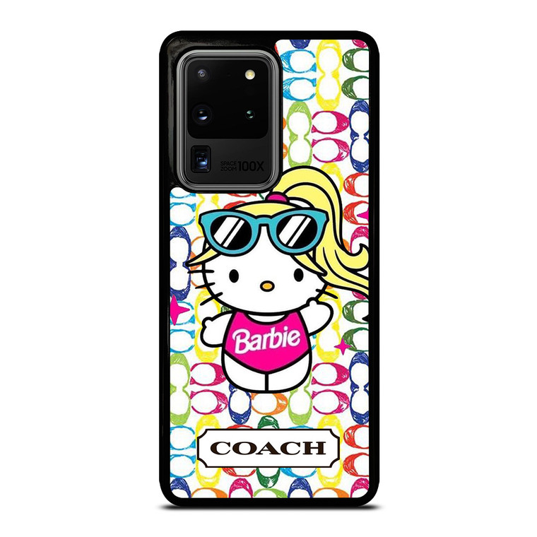 COACH NEW YORK LOGO HELLO KITTIE BARBIE Samsung Galaxy S20 Ultra Case Cover