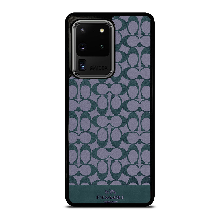 COACH NEW YORK LOGO PATTERN GREEN EMBLEM Samsung Galaxy S20 Ultra Case Cover