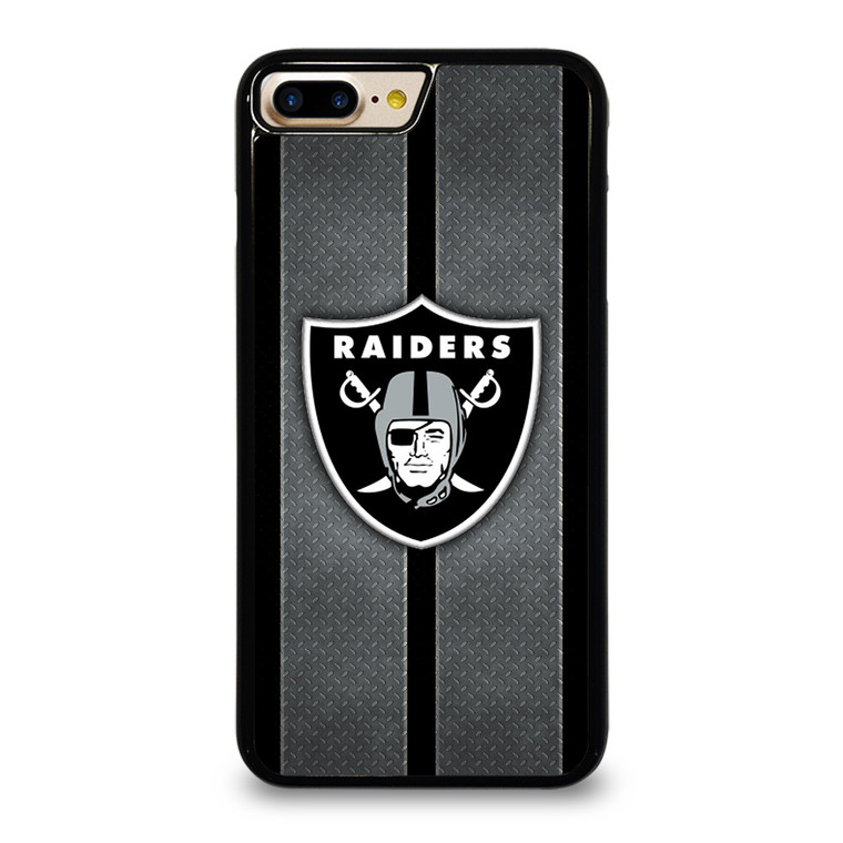 LAS VEGAS RAIDERS NFL METAL STRIPE iPhone 7 / 8 Plus Case Cover