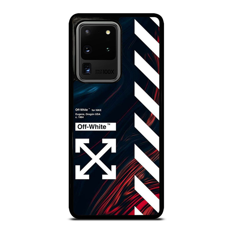 OFF WHITE LOGO MARBLE NIKE Samsung Galaxy S20 Ultra Case Cover