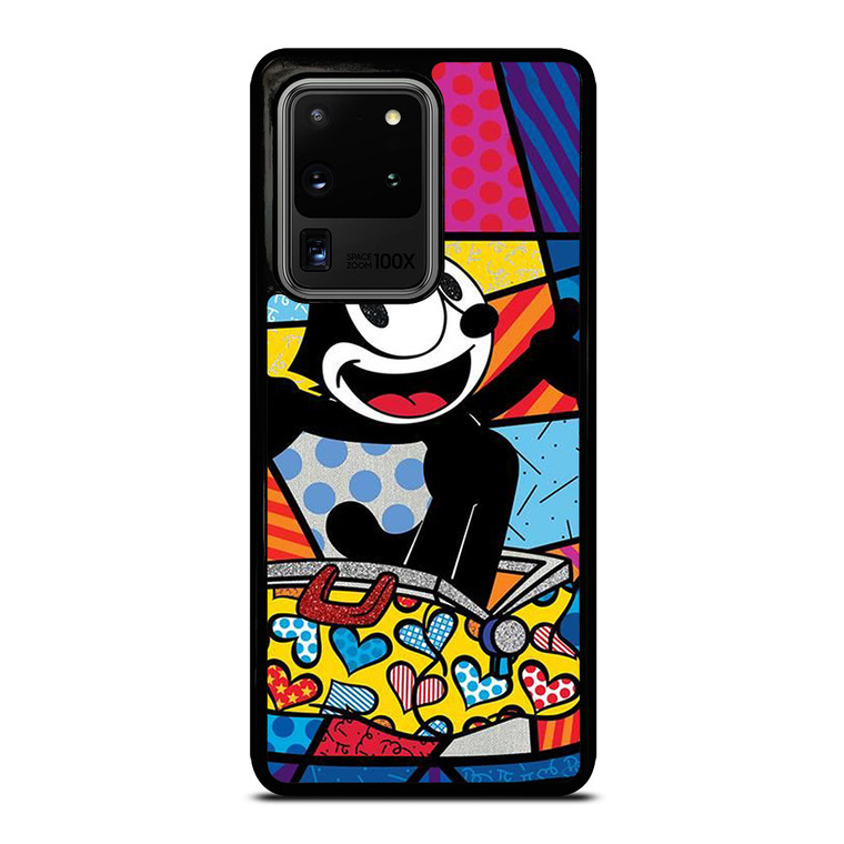ROMERO BRITTO FELIX THE CAT ART Samsung Galaxy S20 Ultra Case Cover