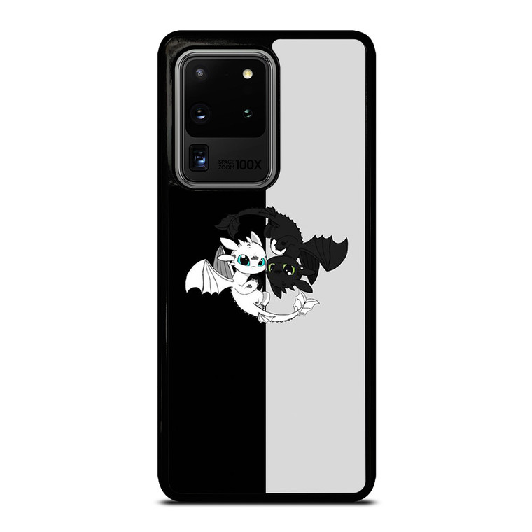 TOOTHLESS AND LIGHT FURY YIN YANG Samsung Galaxy S20 Ultra Case Cover