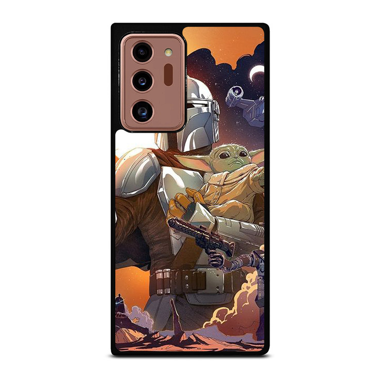 BABY YODA AND MANDALORIAN STAR WARS Samsung Galaxy Note 20 Ultra Case Cover BABY YODA AND MANDALORIAN STAR WARS Samsung Galaxy Note 20 Ultra Case Cover