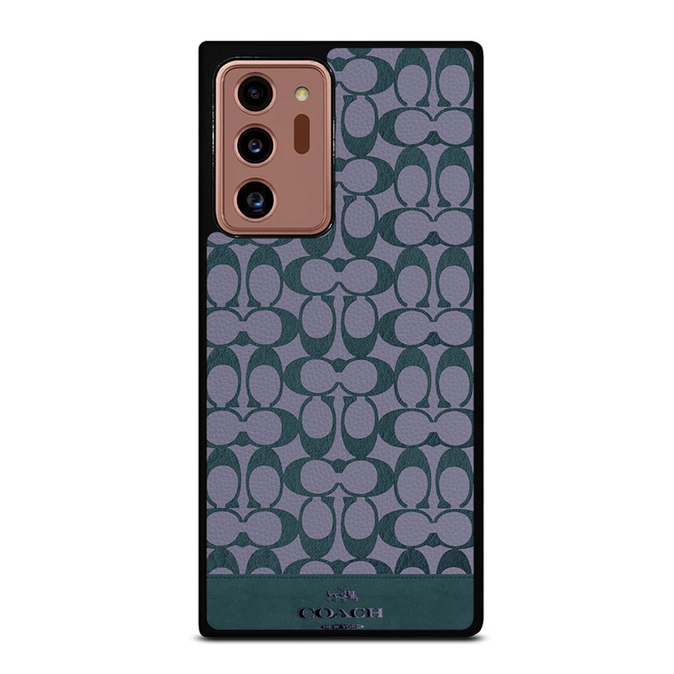 COACH NEW YORK LOGO PATTERN GREEN EMBLEM Samsung Galaxy Note 20 Ultra Case Cover