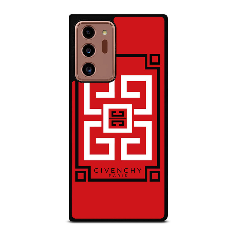 GIVENCHY PARIS ART LOGO RED Samsung Galaxy Note 20 Ultra Case Cover