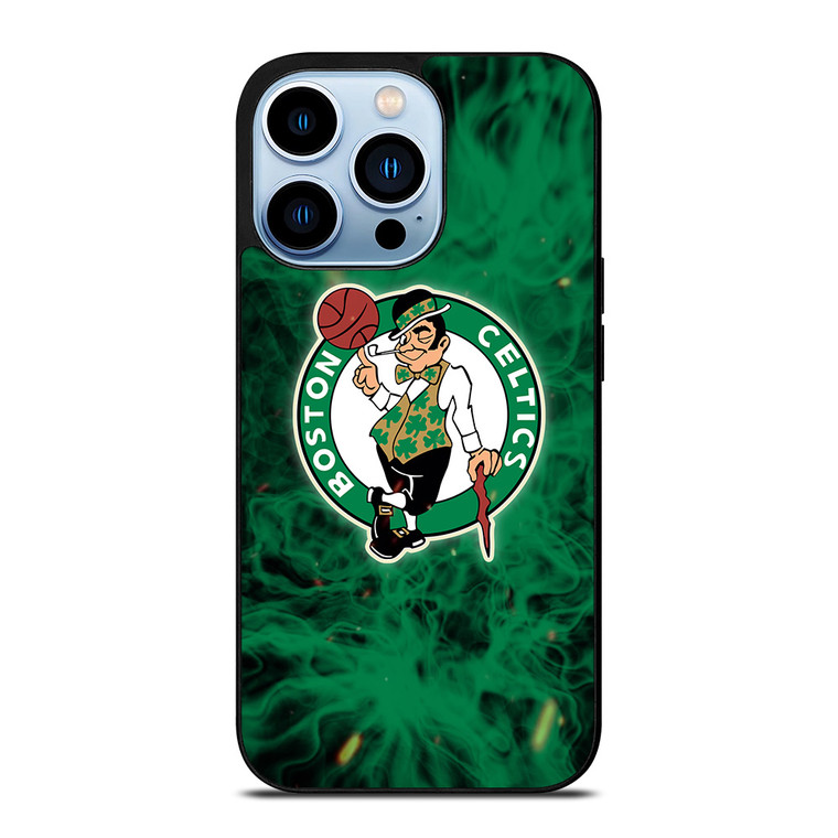 BOSTON CELTICS BASKETBALL NBA FIRE iPhone 13 Pro Max Case Cover