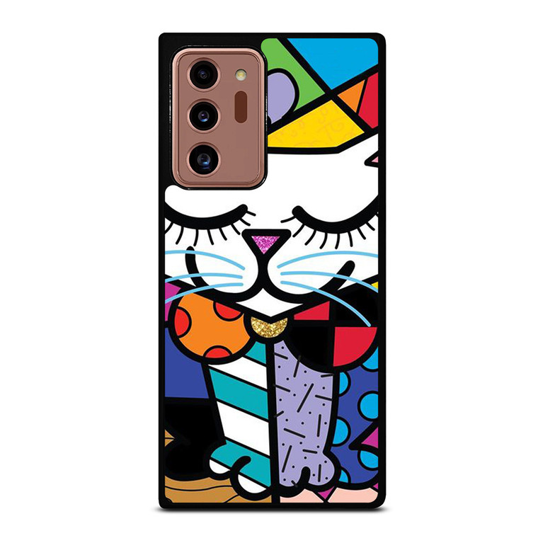 ROMERO BRITTO SERENE CAT ART Samsung Galaxy Note 20 Ultra Case Cover