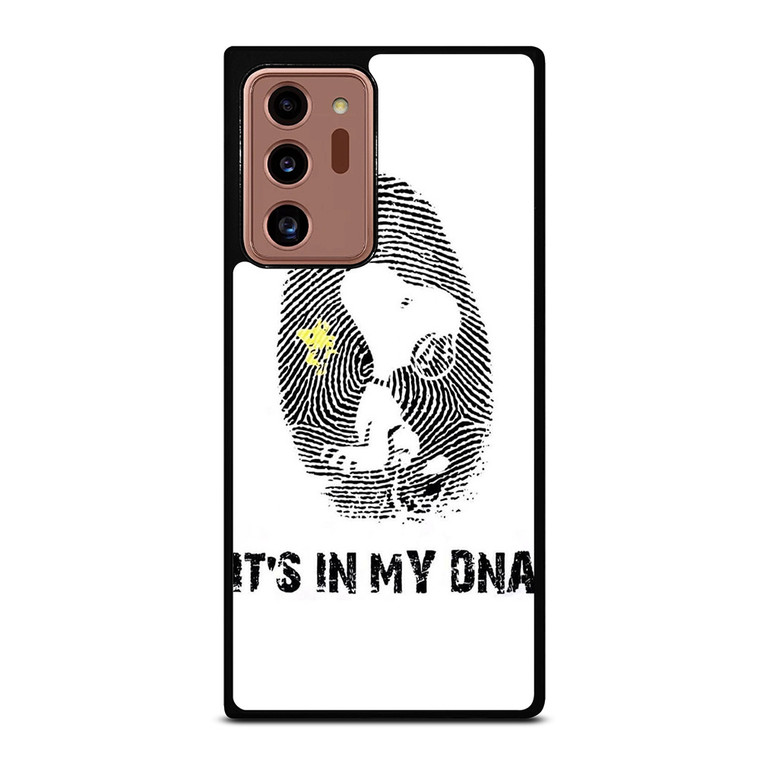 SNOOPY THE PEANUTS FINGER PRINT MY DNA Samsung Galaxy Note 20 Ultra Case Cover