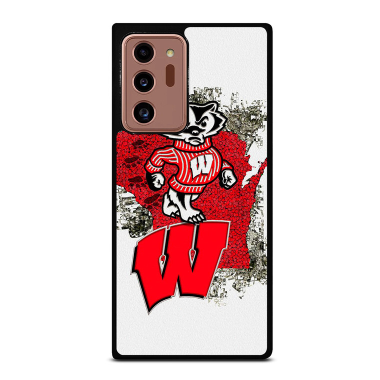 WISCONSIN BADGERS UNIVERSITY FOOTBALL LOGO Samsung Galaxy Note 20 Ultra Case Cover