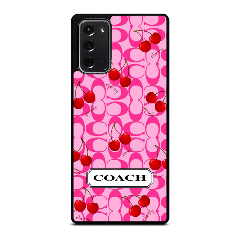 COACH NEW YORK LOGO CHERRY Samsung Galaxy Note 20 Case Cover