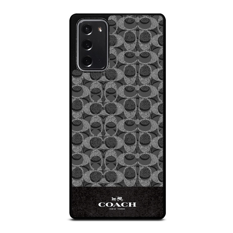 COACH NEW YORK LOGO DARK GREY Samsung Galaxy Note 20 Case Cover