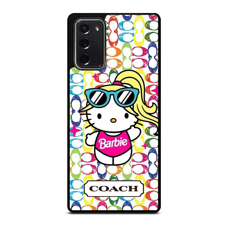 COACH NEW YORK LOGO HELLO KITTIE BARBIE Samsung Galaxy Note 20 Case Cover