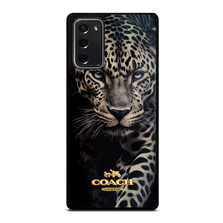 COACH NEW YORK LOGO LEOPARD Samsung Galaxy Note 20 Case Cover