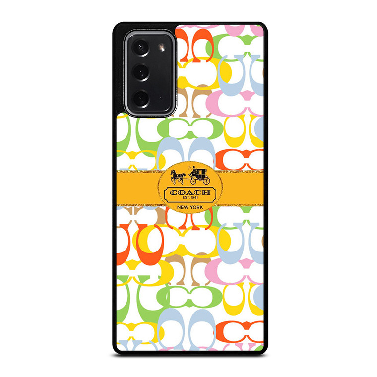 COACH NEW YORK LOGO LUXURY FASHION Samsung Galaxy Note 20 Case Cover