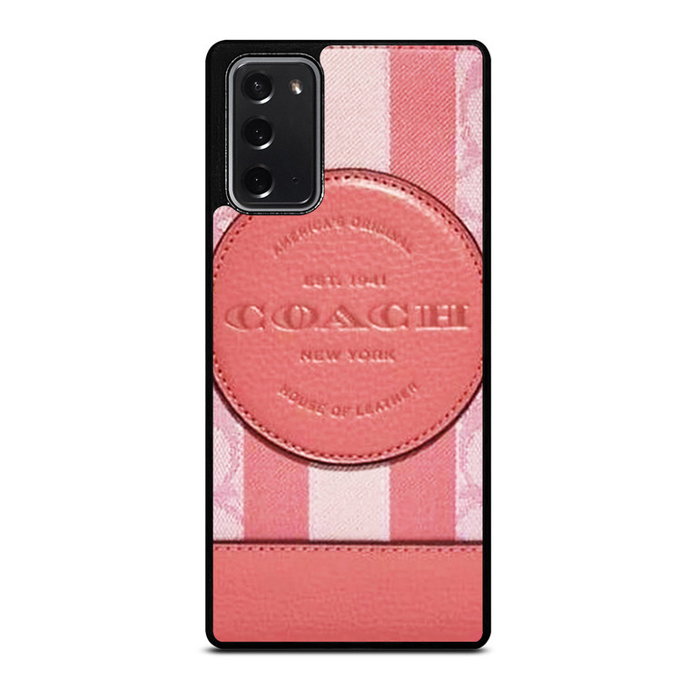 COACH NEW YORK LOGO PINK WALLET Samsung Galaxy Note 20 Case Cover