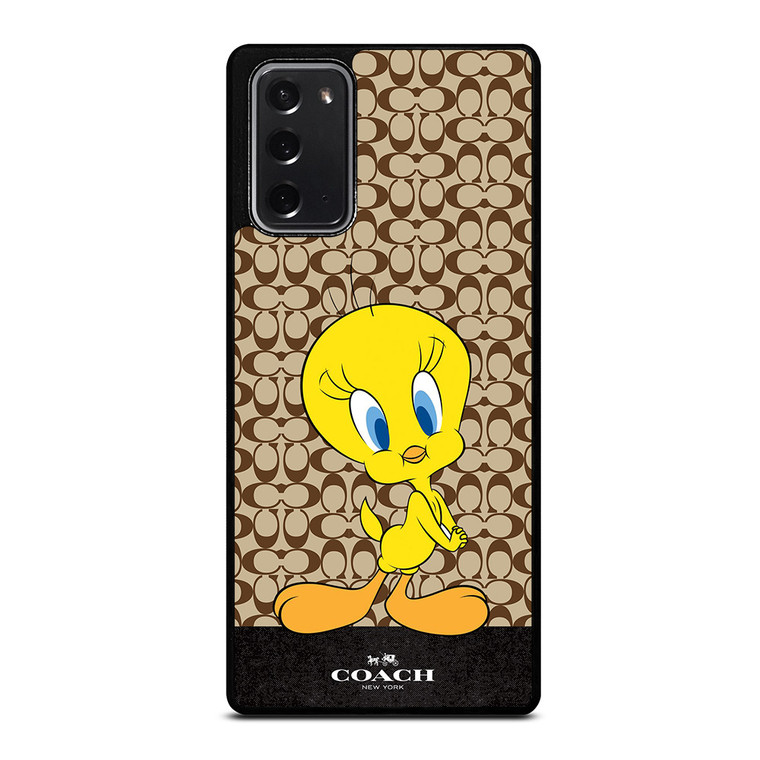COACH NEW YORK LOGO TWEETY BIRD Samsung Galaxy Note 20 Case Cover