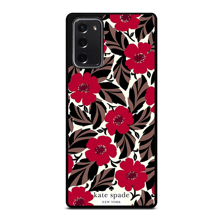 KATE SPADE NEW YORK LOGO RED ROSES Samsung Galaxy Note 20 Case Cover