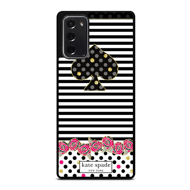 KATE SPADE NEW YORK LOGO STRIPES POLKADOTS Samsung Galaxy Note 20 Case Cover KATE SPADE NEW YORK LOGO STRIPES POLKADOTS Samsung Galaxy Note 20 Case Cover