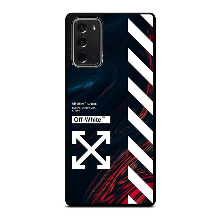 OFF WHITE LOGO MARBLE NIKE Samsung Galaxy Note 20 Case Cover