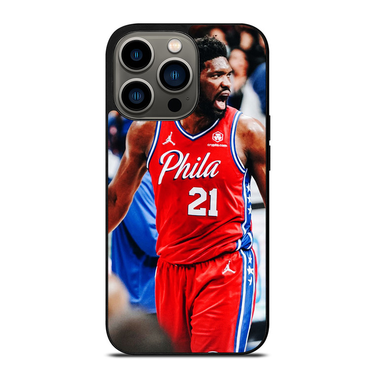 JOEL EMBIID PHILADELPHIA SIXERS 3 iPhone 13 Pro Case Cover