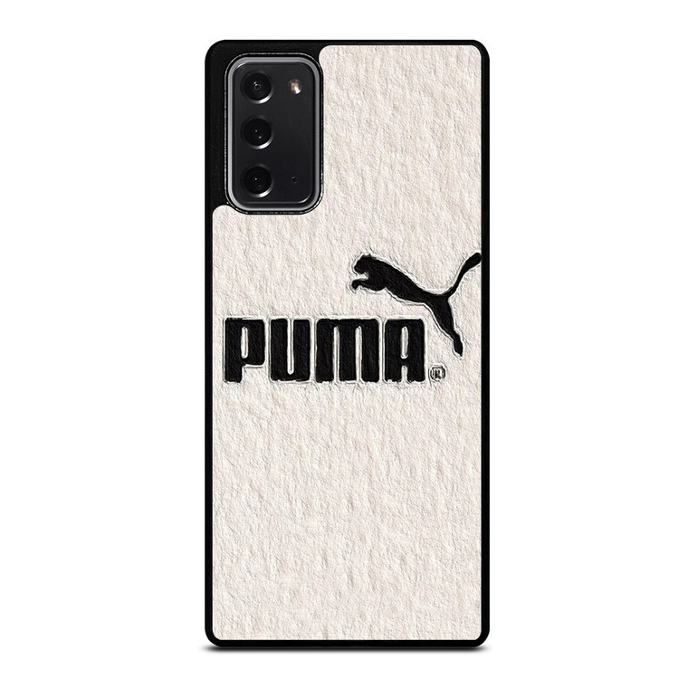 PUMA LOGO BLACK WHITE ICON Samsung Galaxy Note 20 Case Cover PUMA LOGO BLACK WHITE ICON Samsung Galaxy Note 20 Case Cover