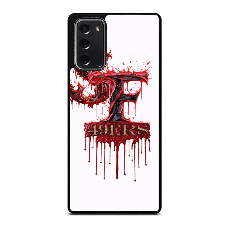 SAN FRANCISCO 49ERS FOOTBALL BLOODY LOGO Samsung Galaxy Note 20 Case Cover SAN FRANCISCO 49ERS FOOTBALL BLOODY LOGO Samsung Galaxy Note 20 Case Cover