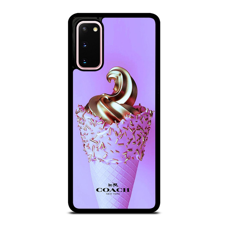 COACH NEW YORK LOGO GOLDEN ICE CREAM ICON Samsung Galaxy S20 Case Cover