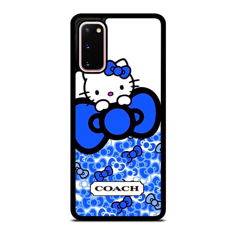 COACH NEW YORK LOGO HELLO KITTY BLUE TIE BOW Samsung Galaxy S20 Case Cover