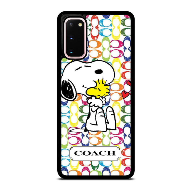 COACH NEW YORK LOGO SNOOPY THE PEANUTS Samsung Galaxy S20 Case Cover