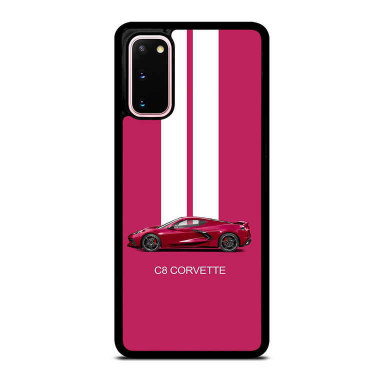 CORVETTE CAR C8 PINK Samsung Galaxy S20 Case Cover