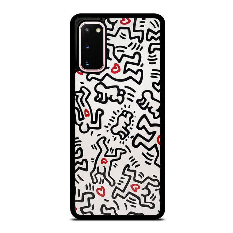 KEITH HARING ART HEART FIGURES Samsung Galaxy S20 Case Cover