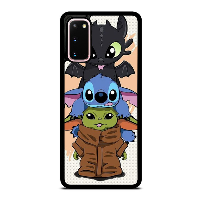 TOOTHLESS STITCH BABY YODA CUTE CARTOON Samsung Galaxy S20 Case Cover