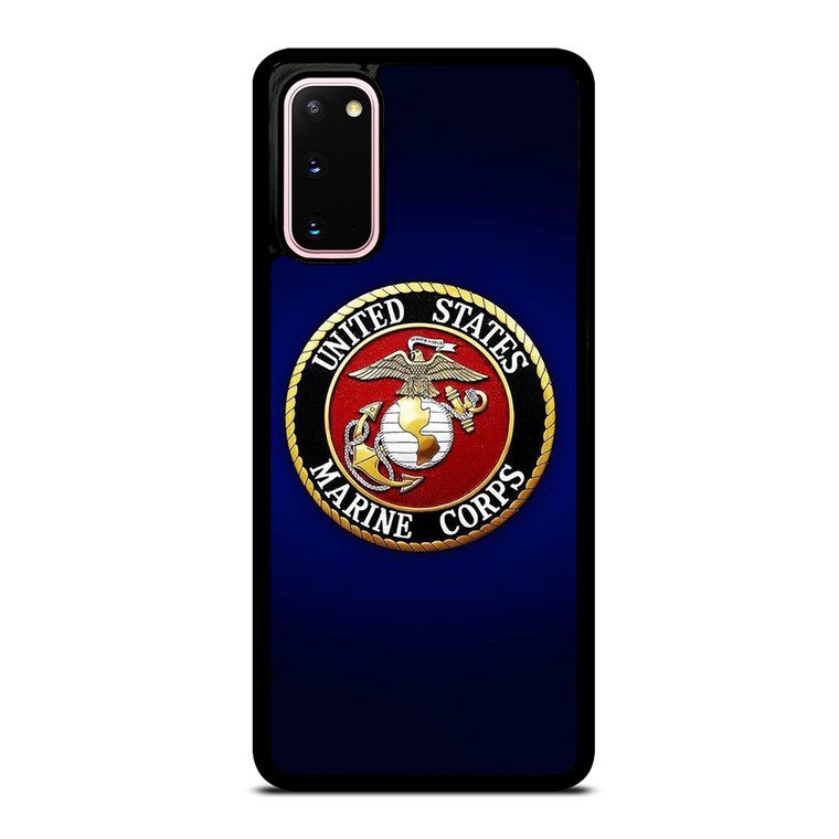 UNITED STATES US MARINE CORPS LOGO BLUE Samsung Galaxy S20 Case Cover