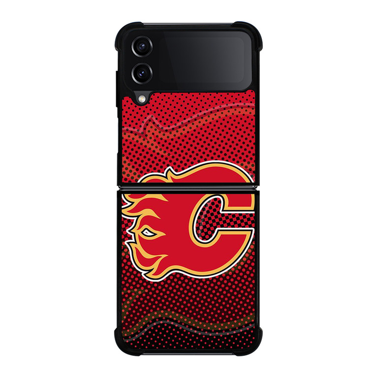 CALGARY FLAMES LOGO HOCKEY TEAM ICON Samsung Galaxy Z Flip 4 Case Cover
