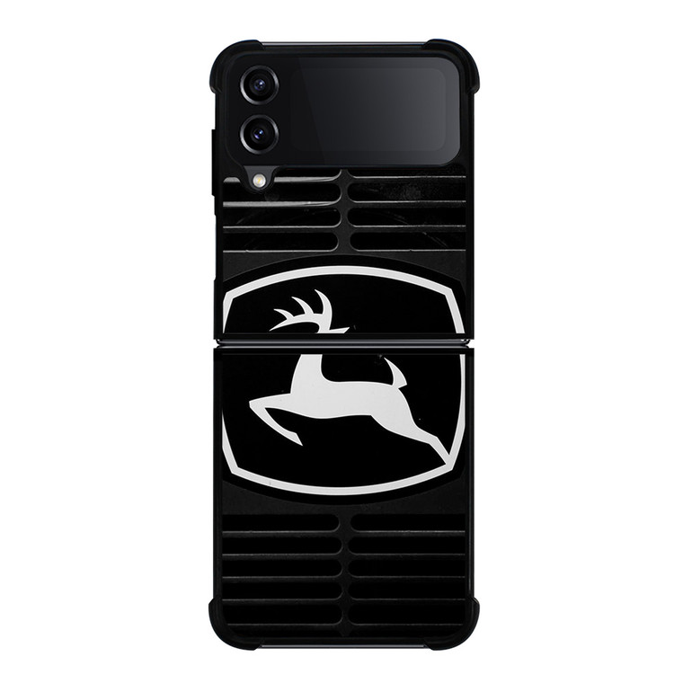JOHN DEERE TRACTOR LOGO BLACK Samsung Galaxy Z Flip 4 Case Cover
