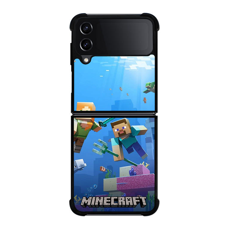 MINECRAFT GAMES UNDER WATER Samsung Galaxy Z Flip 4 Case Cover