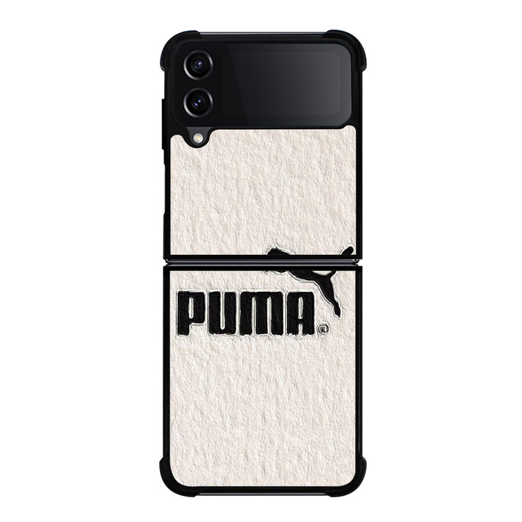 PUMA LOGO BLACK WHITE ICON Samsung Galaxy Z Flip 4 Case Cover