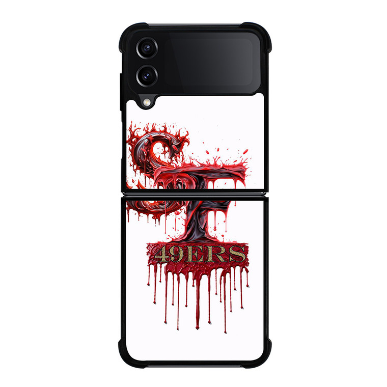 SAN FRANCISCO 49ERS FOOTBALL BLOODY LOGO Samsung Galaxy Z Flip 4 Case Cover