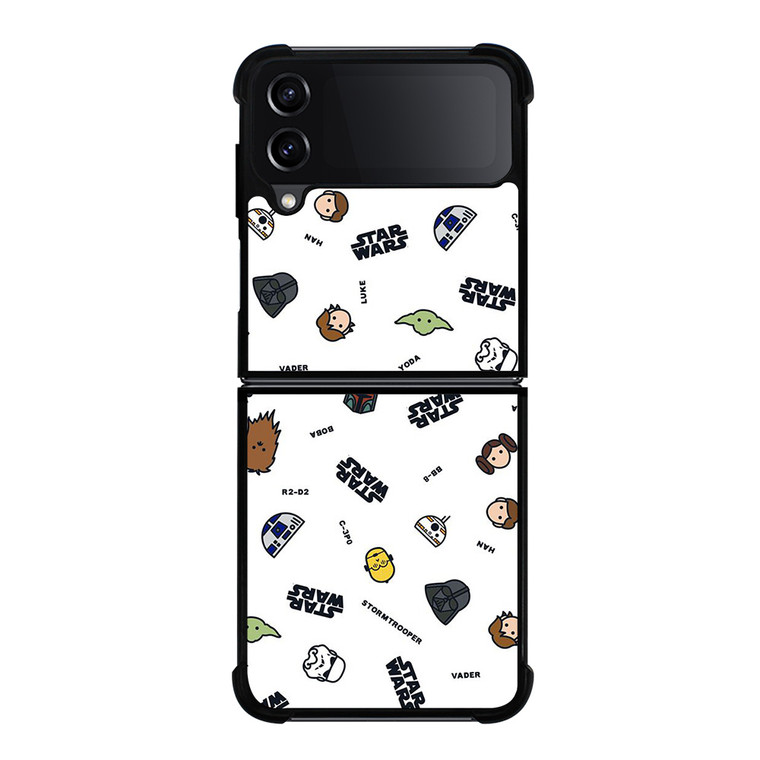 STAR WARS CUTE CARTOON COLLAGE Samsung Galaxy Z Flip 4 Case Cover
