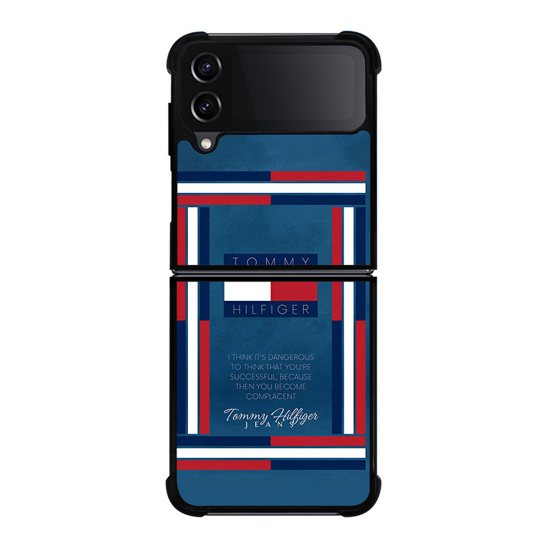 TOMMY HILFIGER LOGO QUOTE Samsung Galaxy Z Flip 4 Case Cover