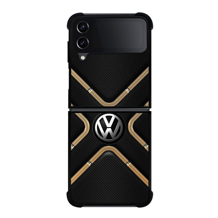 VOLKSWAGEN VW LOGO CARBON ICON Samsung Galaxy Z Flip 4 Case Cover VOLKSWAGEN VW LOGO CARBON ICON Samsung Galaxy Z Flip 4 Case Cover