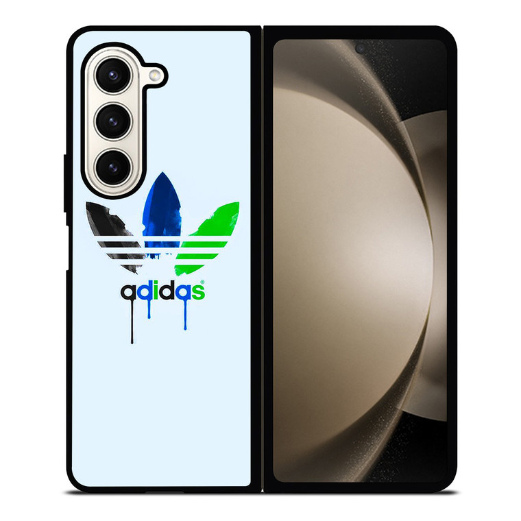 ADIDAS LOGO GREEN BLUE ICON Samsung Galaxy Z Fold 5 Case Cover