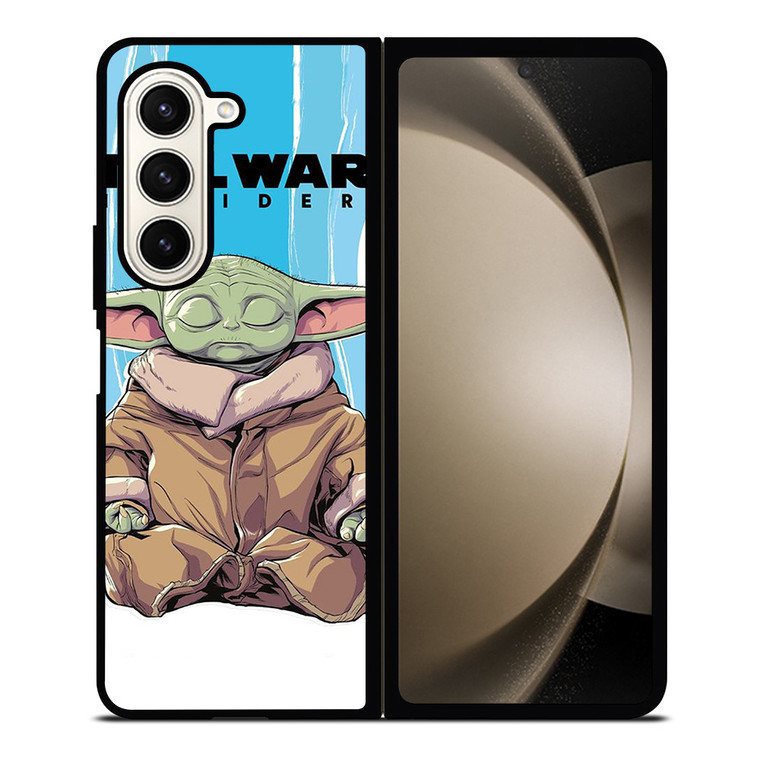 BABY YODA STAR WARS MEDITATION Samsung Galaxy Z Fold 5 Case Cover