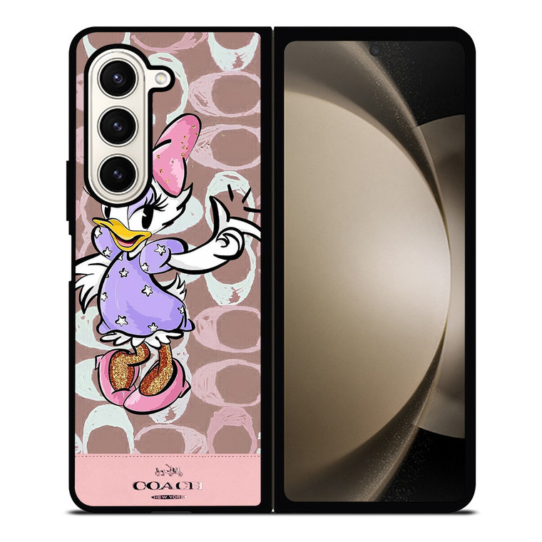 COACH NEW YORK DAISY DUCK DISNEY Samsung Galaxy Z Fold 5 Case Cover